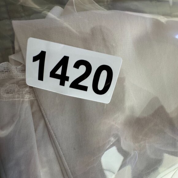 Vanity Fair Vtg White Full Slip Dress 36 Nylon‎ Babydoll Empire Waist Coquette - Picture 6 of 6